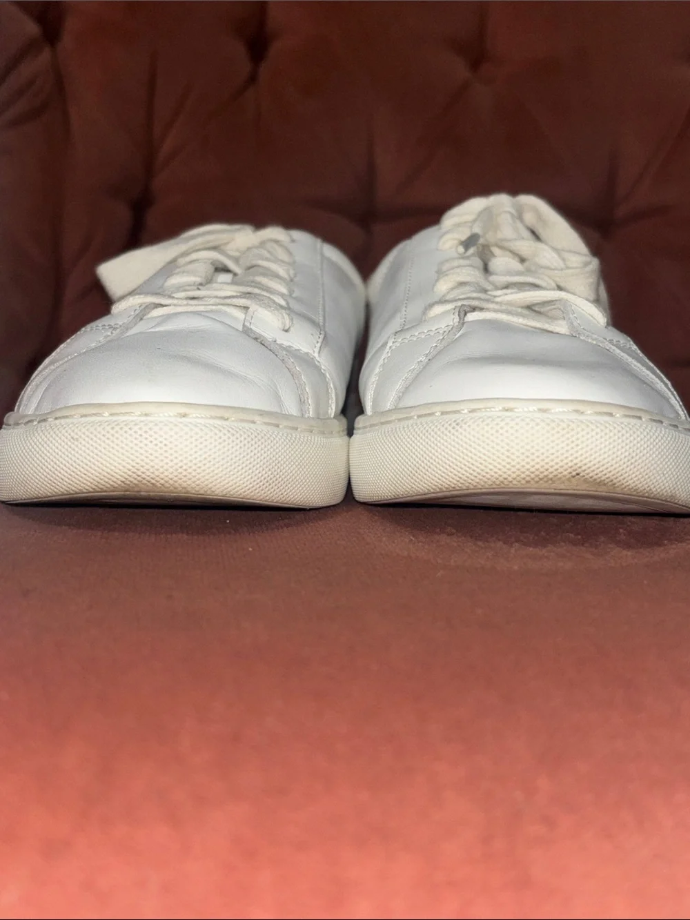 Sam Edelman low top white classic sneakers suede back y2k style shoe women’s 7